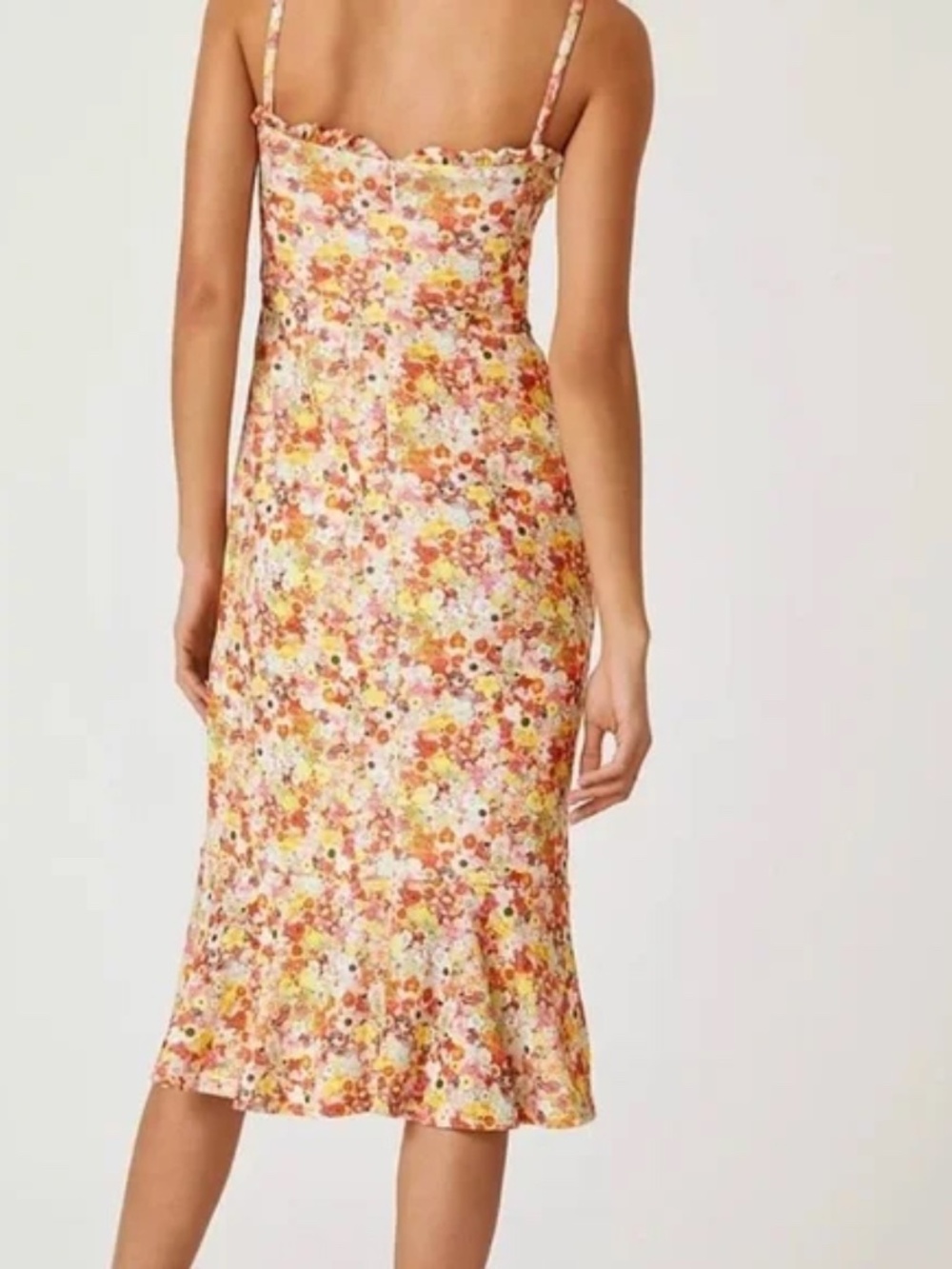 Anthropologie Hutch Selene Bustier Floral Midi Dress Size Small - Picture 3 of 13
